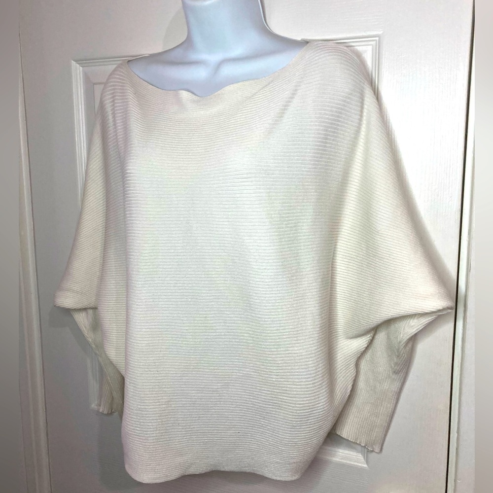 Ribbed Batwing Sweater By Miroh